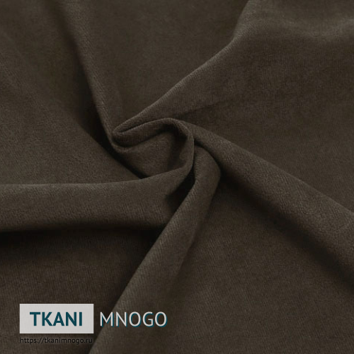 Фото материала велюра “07” (однотонный коричневый)