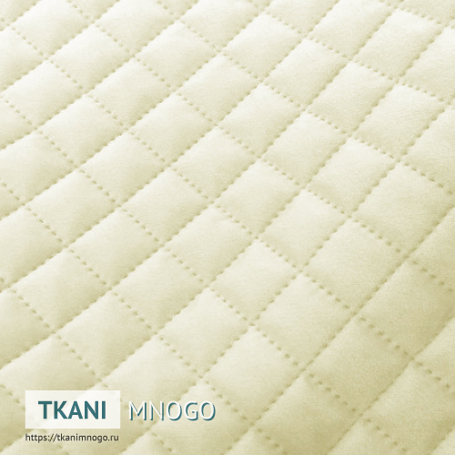 Фото ткани велюра “CSBYH1-6A” (ромб белый)