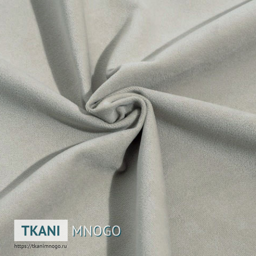 Фото внешнего вида велюра “17” (однотонный серый)