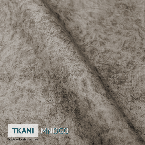 Фото ткани велюра “1033-6” (узор серый)