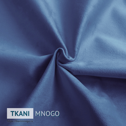 Фото фактуры велюра “14B” (однотонный фиолетовый, голубой)