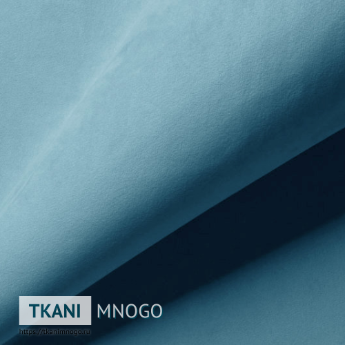 Фото материала велюра “14” (однотонный голубой)